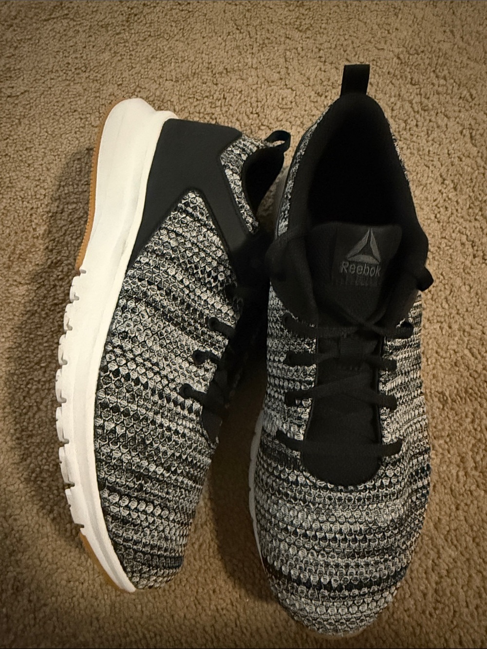 Reebok Black & White Sneakers